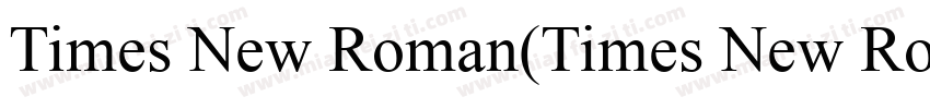 Times New Roman(Times New Roman)字体转换